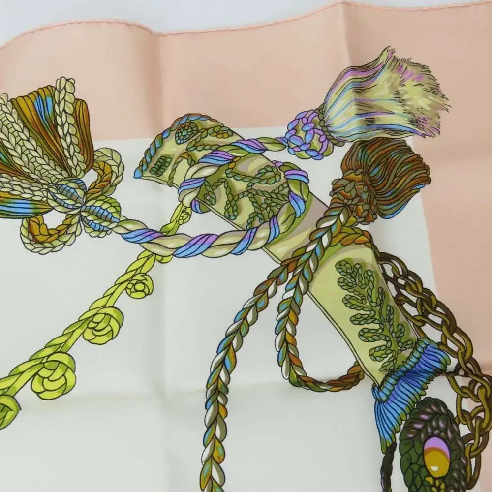 HERMES Authentic Pink Silk Scarf - Picture 8 of 10